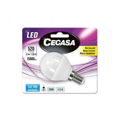 CEGASA BOMBILLA LED E14 LED ESF?RICA 6W-40W CALIDA
