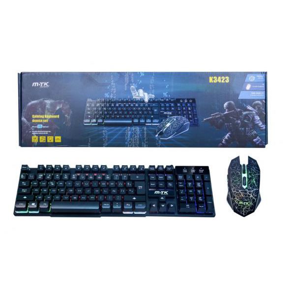 MTK TECLADO + RATON K3423 GAMING MECANICO CON LUZ
