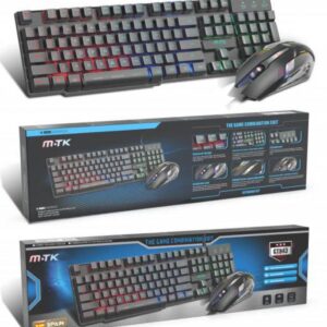 MTK TECLADO+RATON CON CABLE GAMING GT943 NEGRO