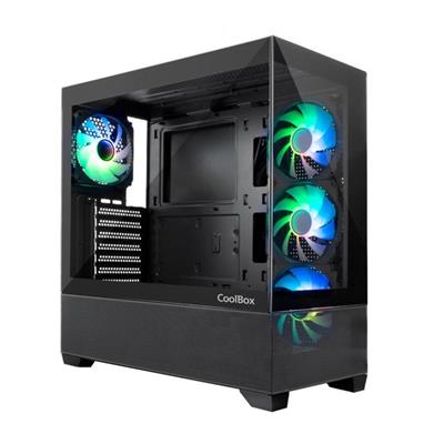 TARGUS CAJA ATX GAMING GA250 CRISTAL USB-C 4XARGB