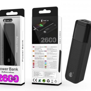ONE+ POWERBANK D6210 SORLAX NEGRO 2600 MAH