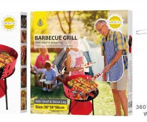 ONE+ PARRILLA BARBACOA DE CARBON CON PATAS Y BANDE