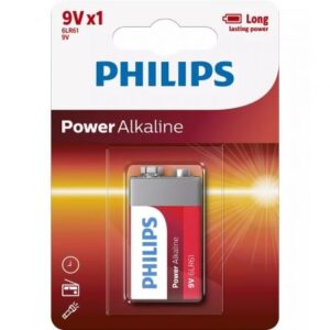 PHILIPS POWER ALKALINE BATERÍA 6LR61P1B/10