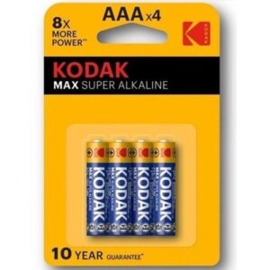 KODAK PILA ALCALINA MAX LR03 AAA PACK 4
