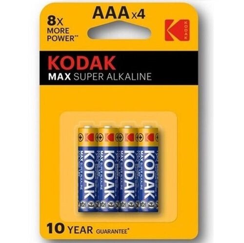 KODAK PILA ALCALINA MAX LR03 AAA PACK 4