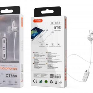 MTK AURICULARES CT888 PLATA BOTON BLUETOOTH