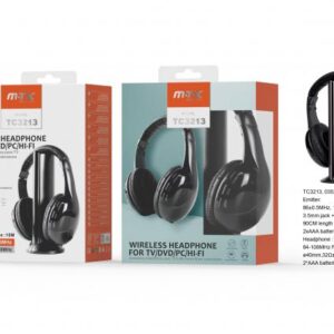 MTK AURICULARES INALAMBRICOS TC3213 5 EN 1 NEGRO