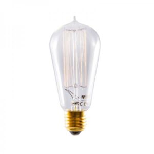 SILVER ELECTRONIC BOMBILLA EDISON PERA 40W E27 REG