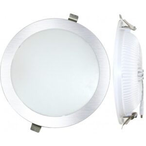 SILVER ELECTRONIC DOWNLIGHT LED 25W 3000K D230MM P