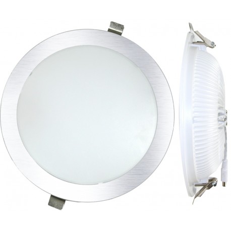 SILVER ELECTRONIC DOWNLIGHT LED 25W 3000K D230MM P