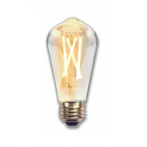 SILVER ELECTRONIC BOMBILLA LED EDISON PERA 2200K 2
