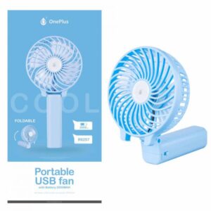 ONE+ VENTILADOR PORTATIL R6257 ARCO IRIS USB AZUL